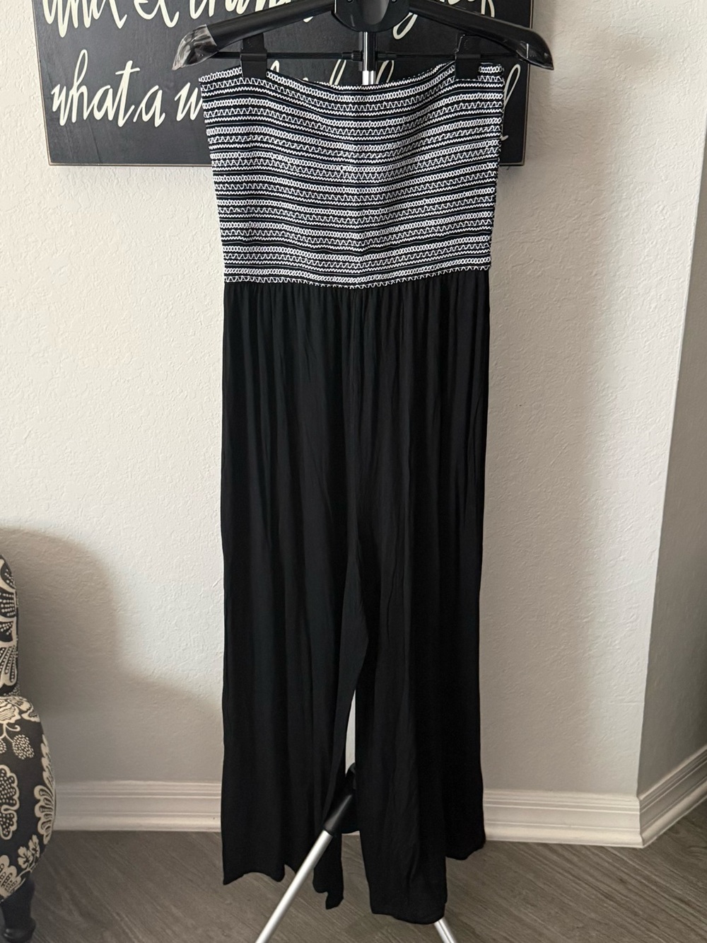 mittoshop Black Strapless Jumpsuit NWT